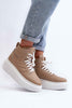 Valonne Leather Platform Trainers