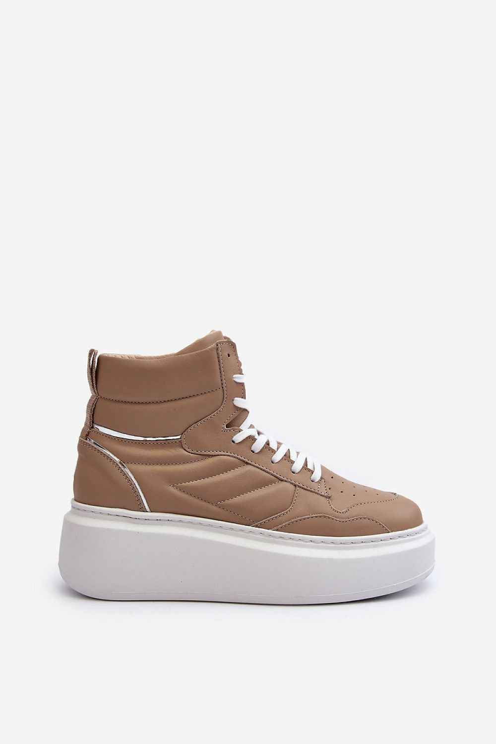 Valonne Leather Platform Trainers