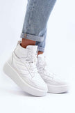 Valonne Leather Platform Trainers
