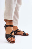 Sylvara Classic Leather Flat Sandals