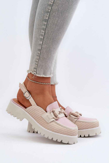 Larivena Buckled Low Platform Sandals