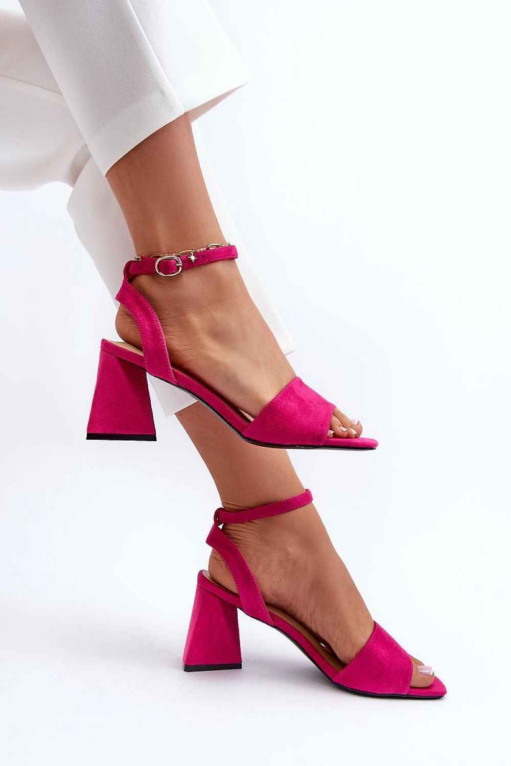 Solavine High Suede Strap Sandals