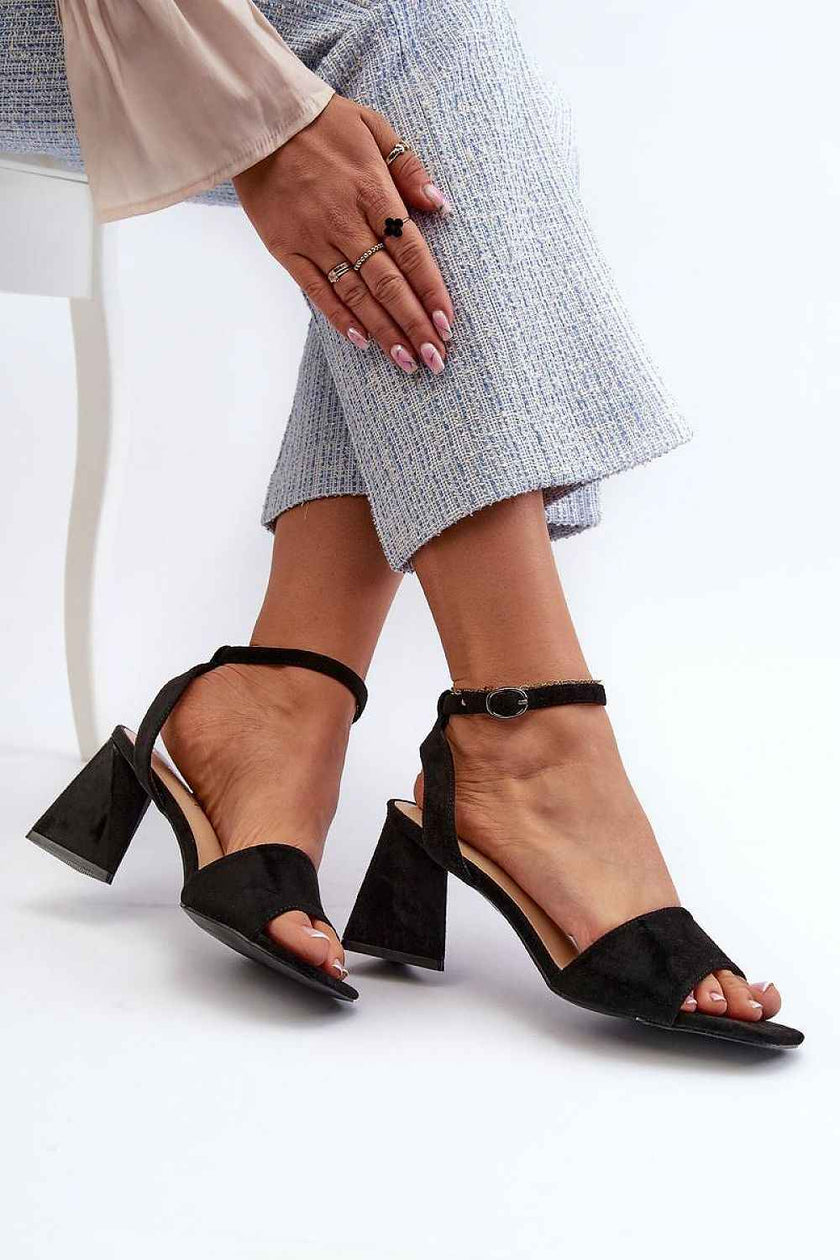 Solavine High Suede Strap Sandals