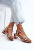 Sylviane Triple Strap Heel Sandals