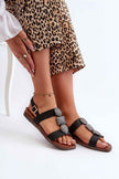 Verisse Low-Heel Buckle Sandals