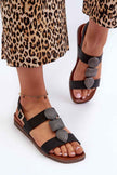 Verisse Low-Heel Buckle Sandals