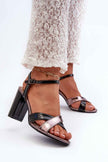Rivella Cross-Strap Heeled Sandals