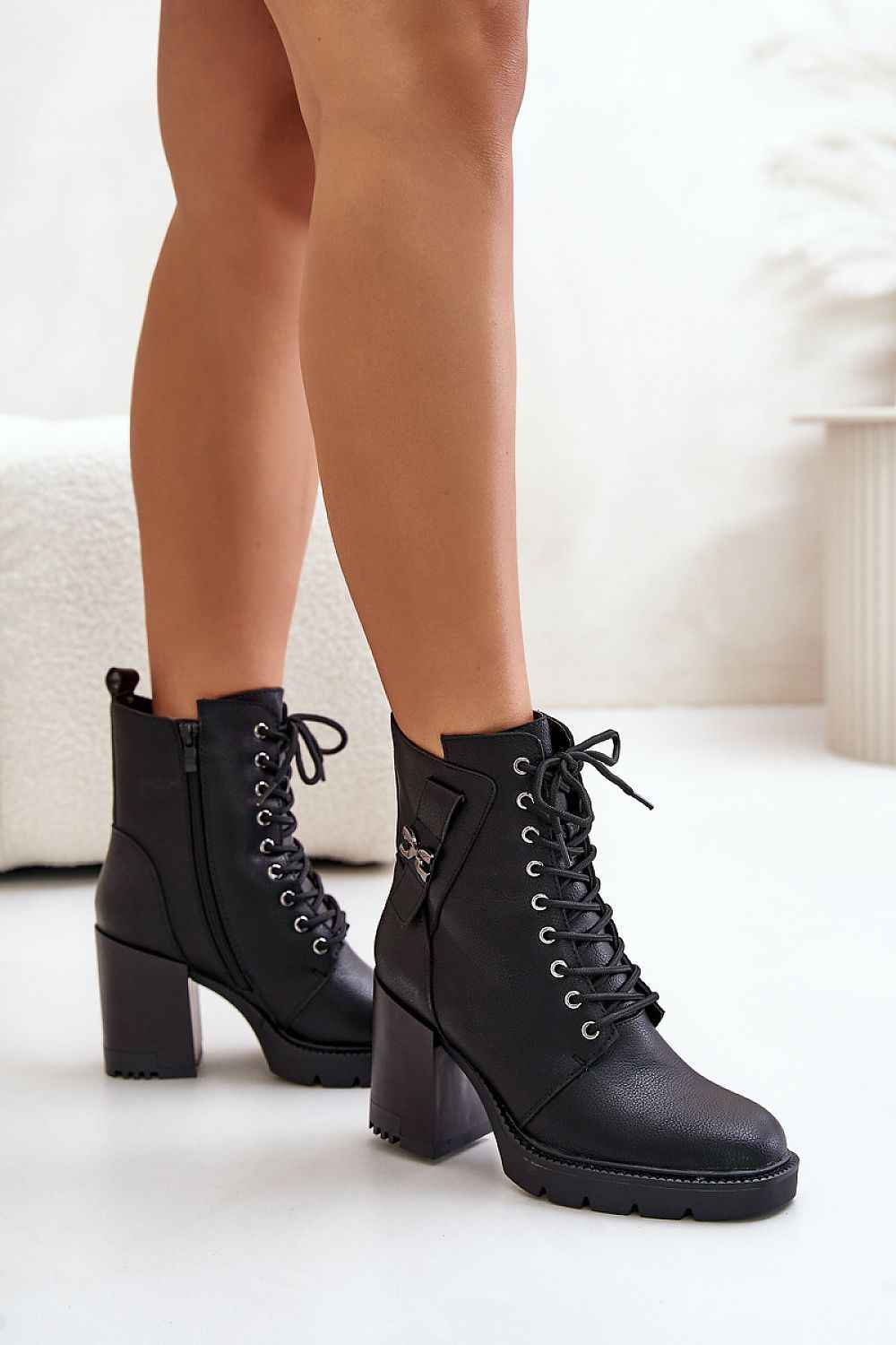Noctera Luxe Zip-Up Heeled Boots