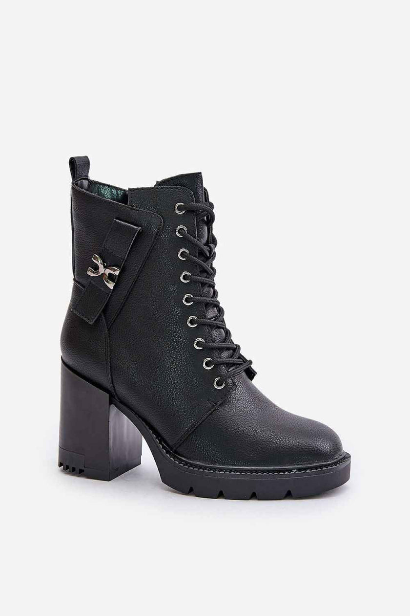 Noctera Luxe Zip-Up Heeled Boots