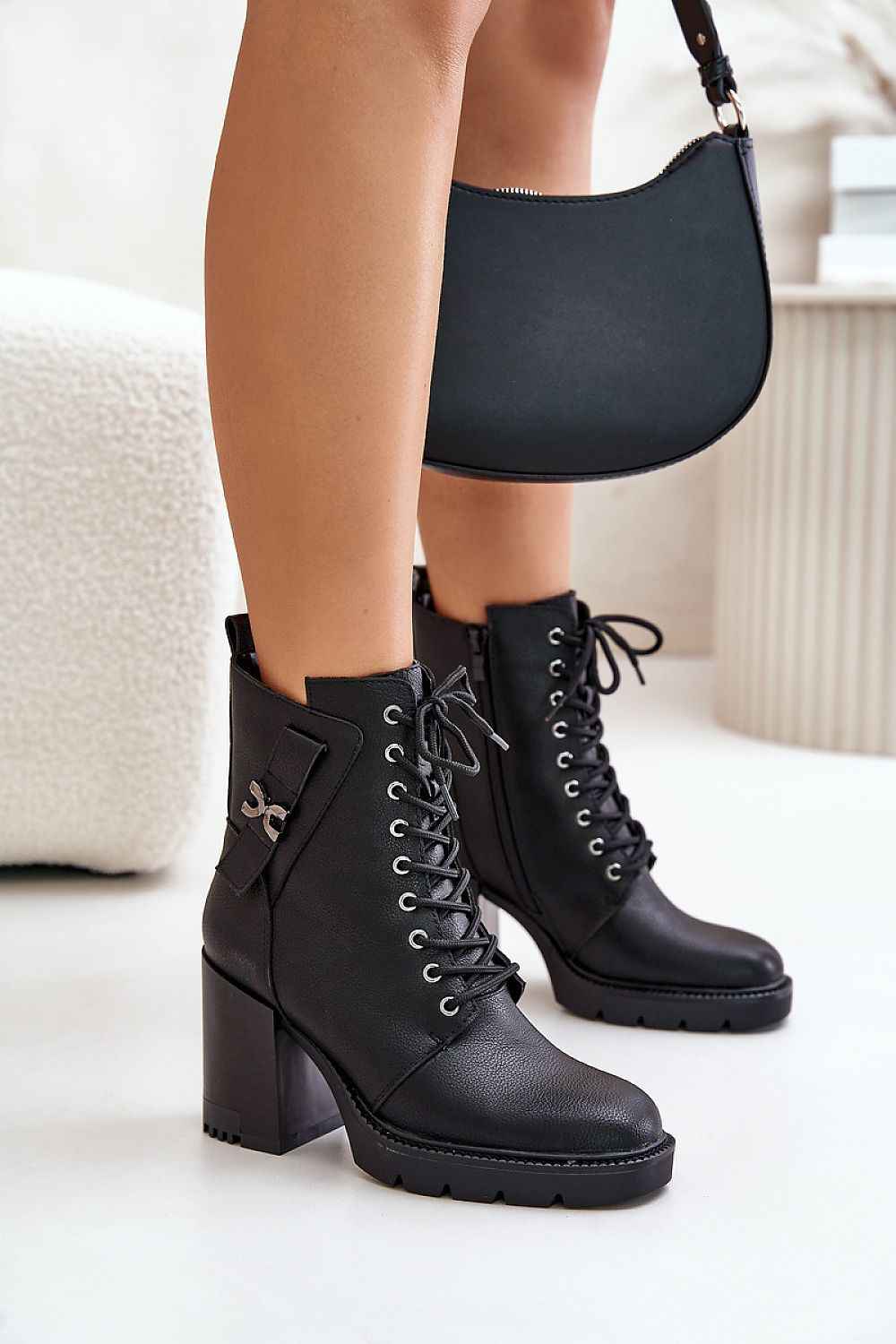 Noctera Luxe Zip-Up Heeled Boots