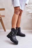 Nevarelle Leather Platform Heel Boots