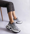 Lunvera Metallic Sport Style Sneakers
