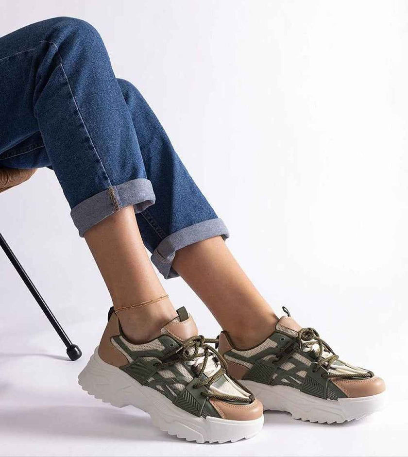 Orlira Sage-Toned Urban Sneakers