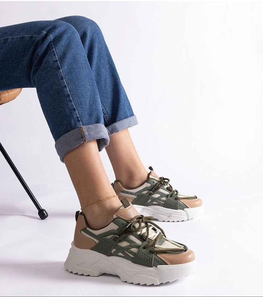 Orlira Sage-Toned Urban Sneakers