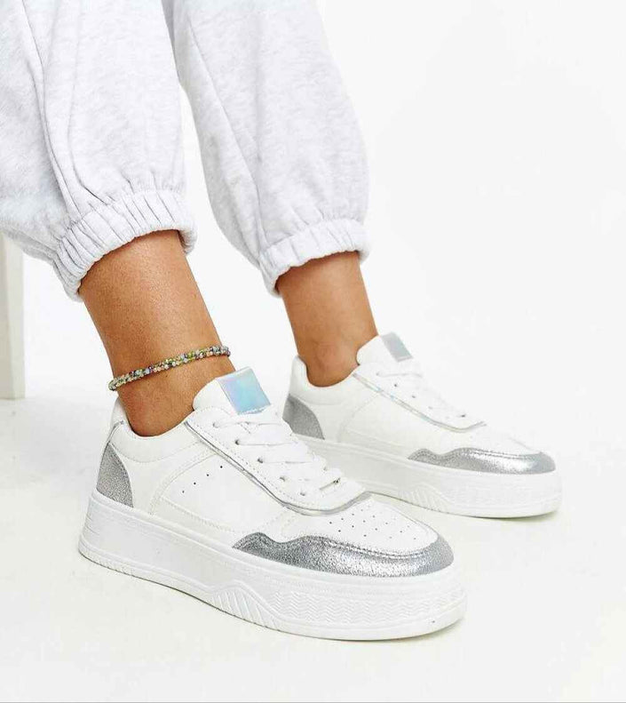 Norevia Silver-Edged Sneakers