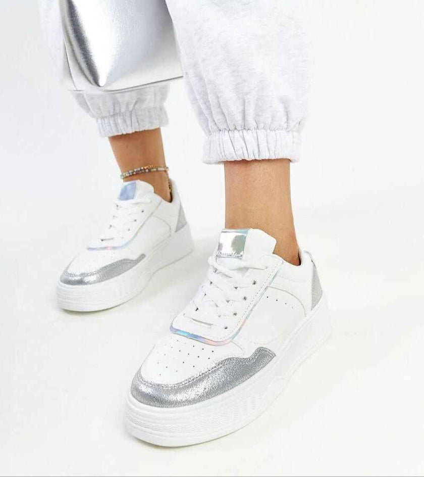 Norevia Silver-Edged Sneakers