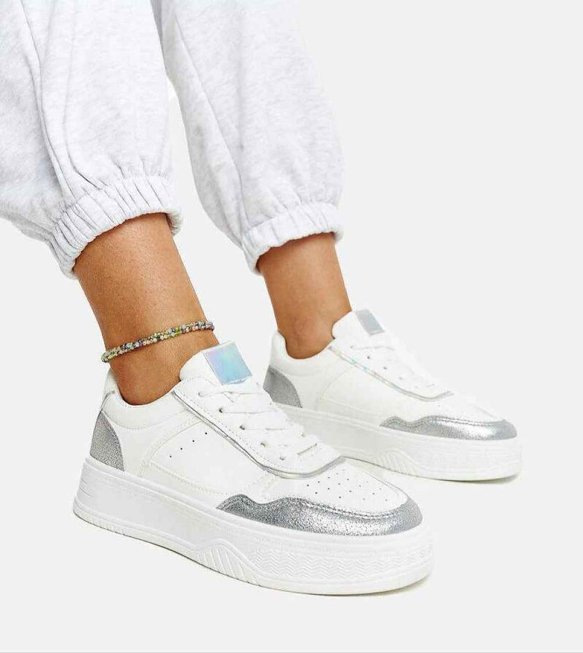 Norevia Silver-Edged Sneakers