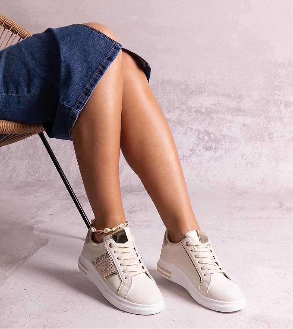 Meralla Rhinestone Platform Sneakers
