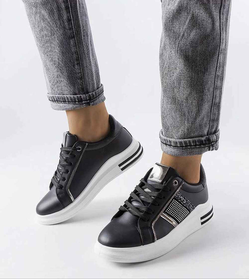 Meralla Rhinestone Platform Sneakers