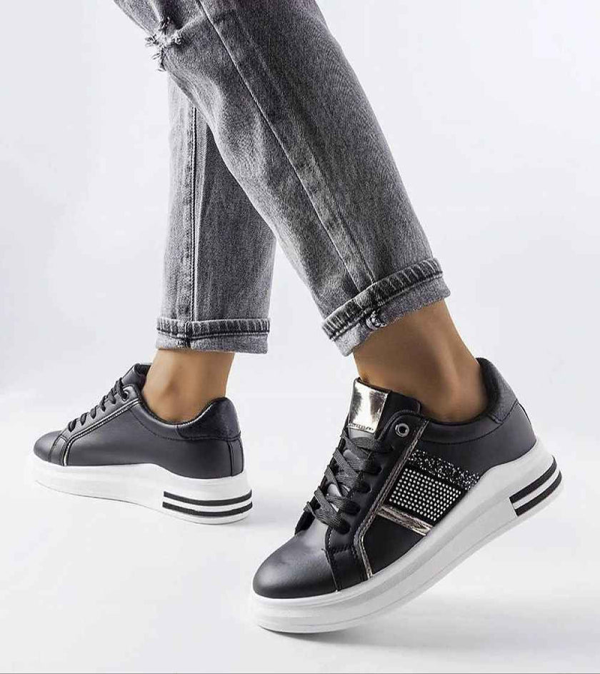 Meralla Rhinestone Platform Sneakers