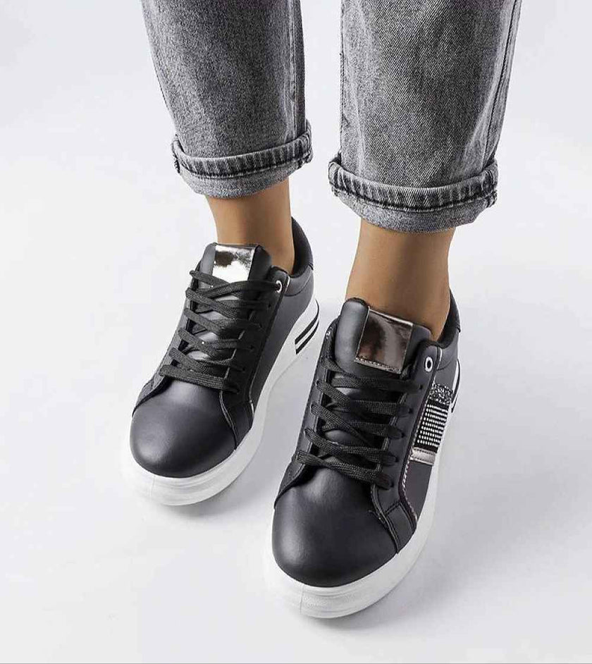 Meralla Rhinestone Platform Sneakers