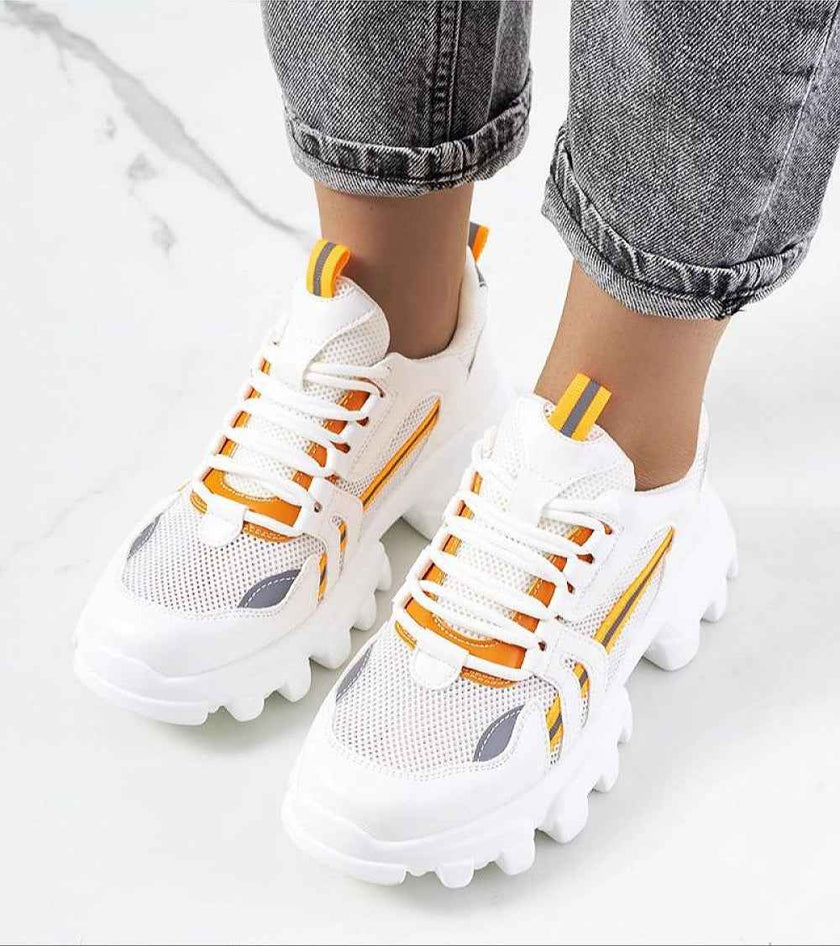 Seralyne Reflective Trim Platform Sneakers