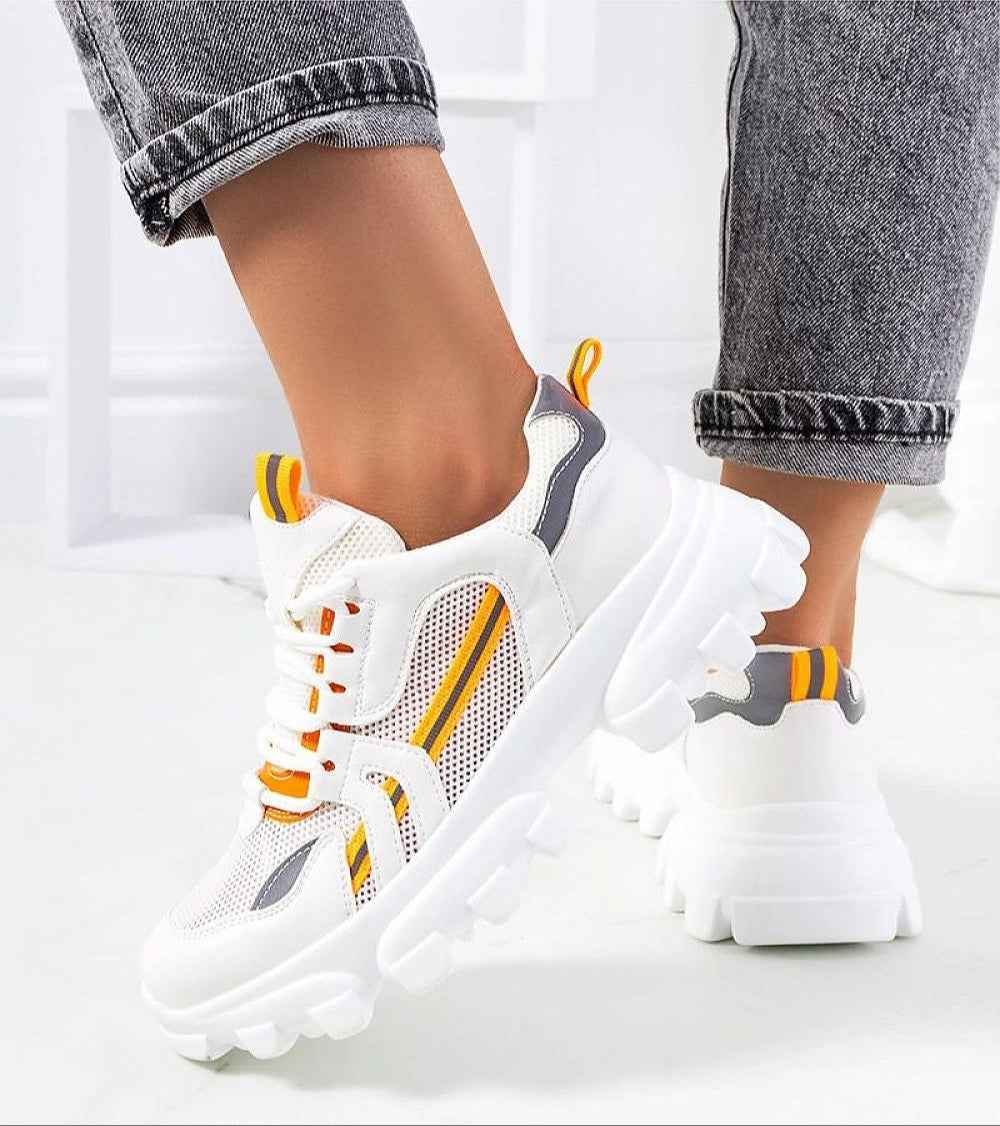 Seralyne Reflective Trim Platform Sneakers