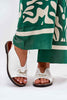 Almira Flat Eco-Leather Sandals