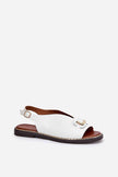 Almira Flat Eco-Leather Sandals