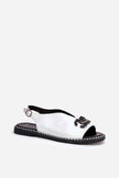 Almira Flat Eco-Leather Sandals