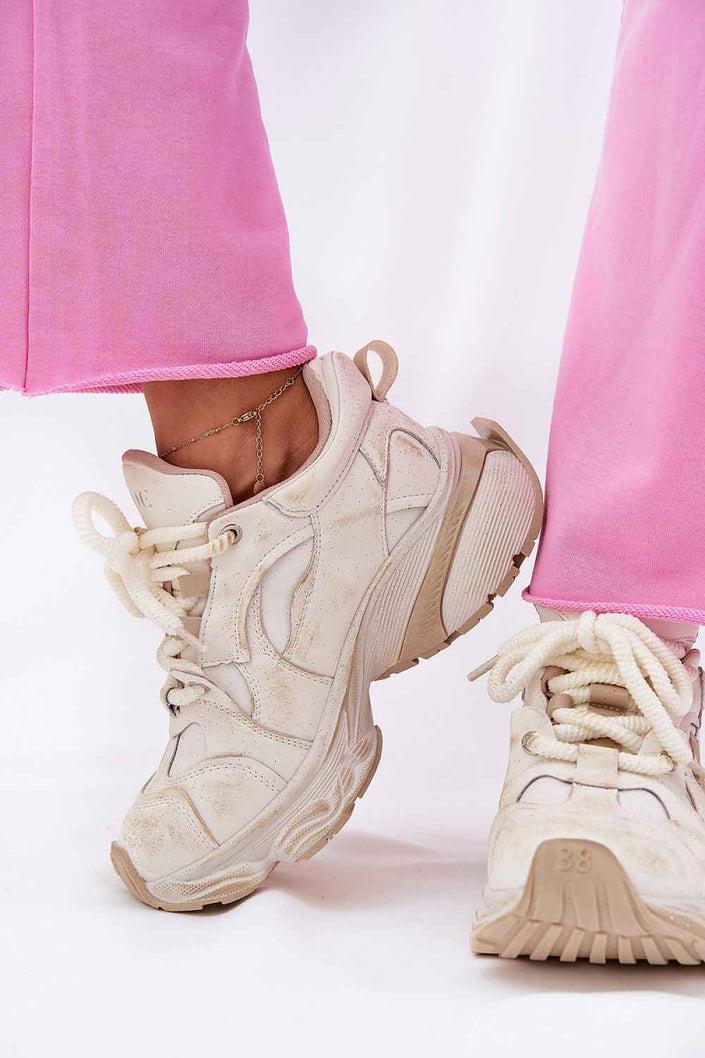 Avrielle Sequin Lace-Up Sport Shoes