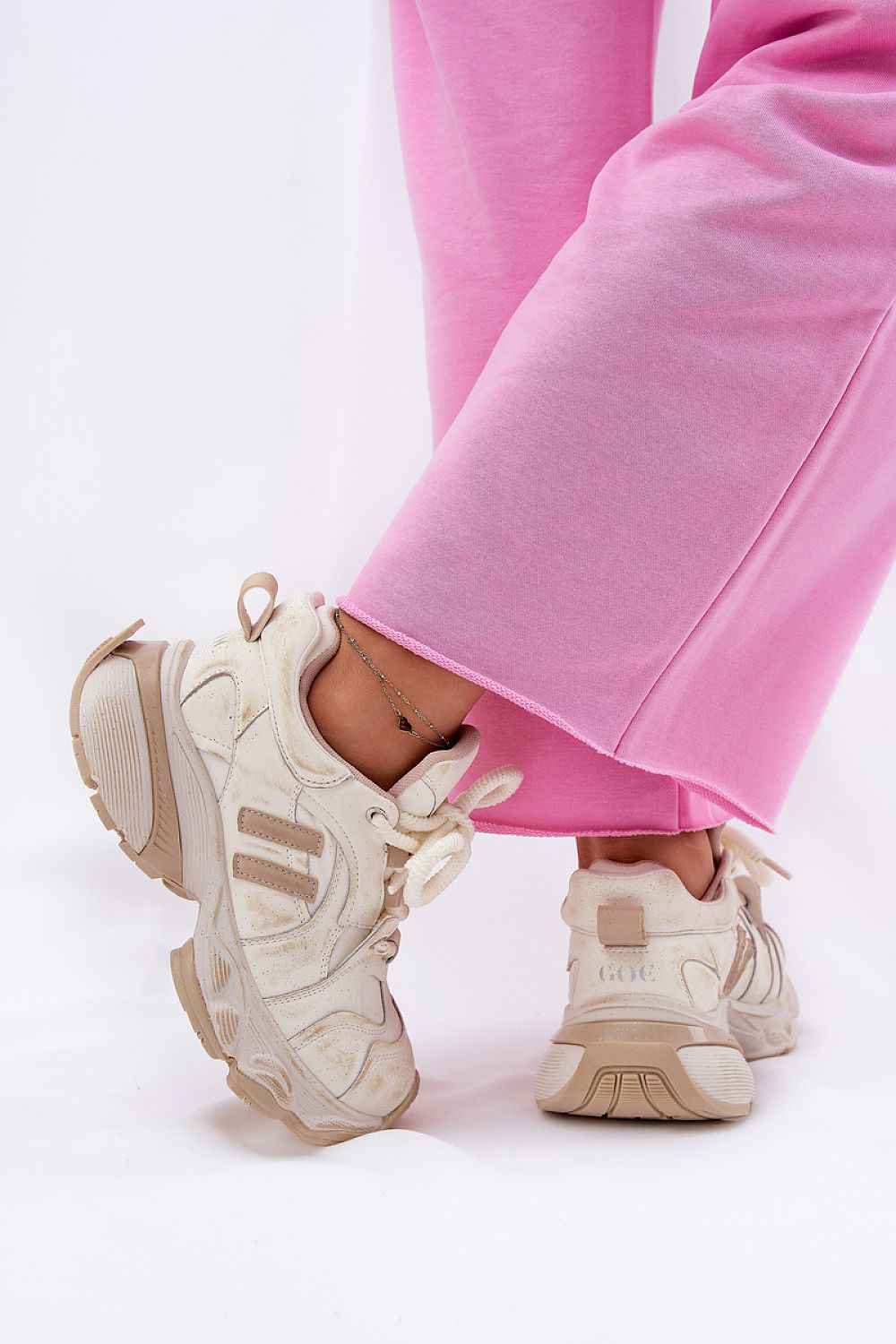 Avrielle Sequin Lace-Up Sport Shoes