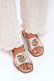 Shiraelle Shimmer Strap Sandals