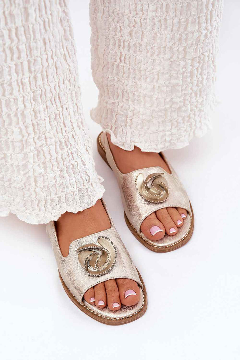 Shiraelle Shimmer Strap Sandals