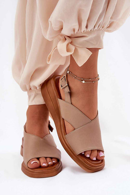 Veralisse Buckled Wedge Sandals
