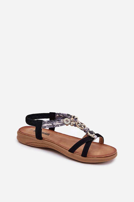Valireth Charm Strap Flat Sandals