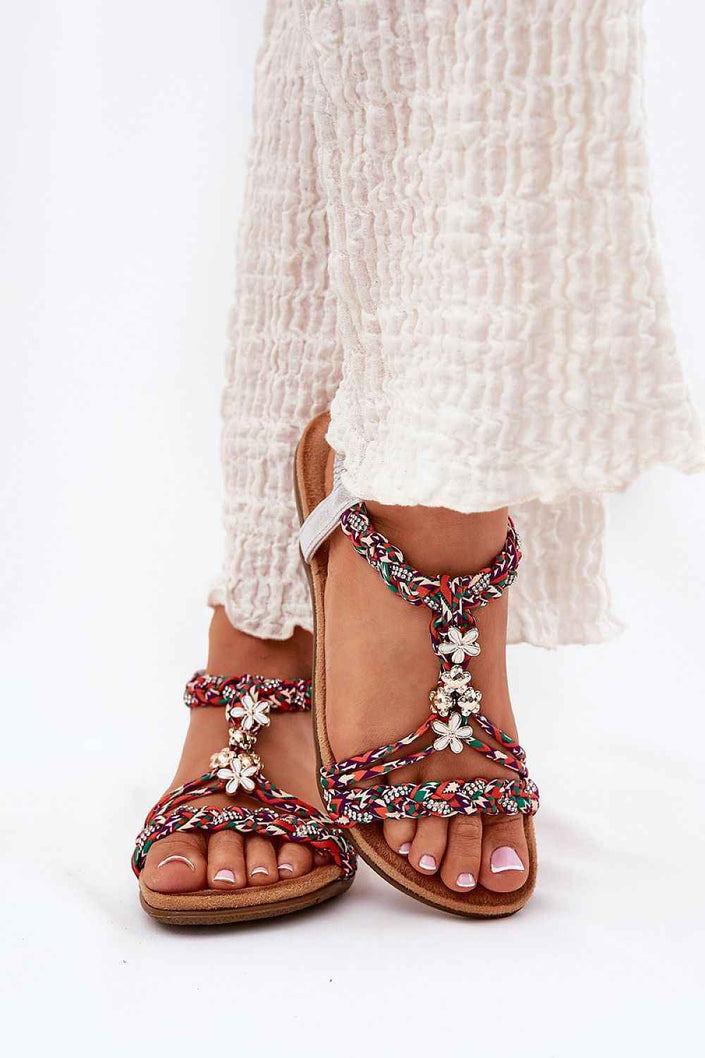Zirellia Woven Flat Sandals