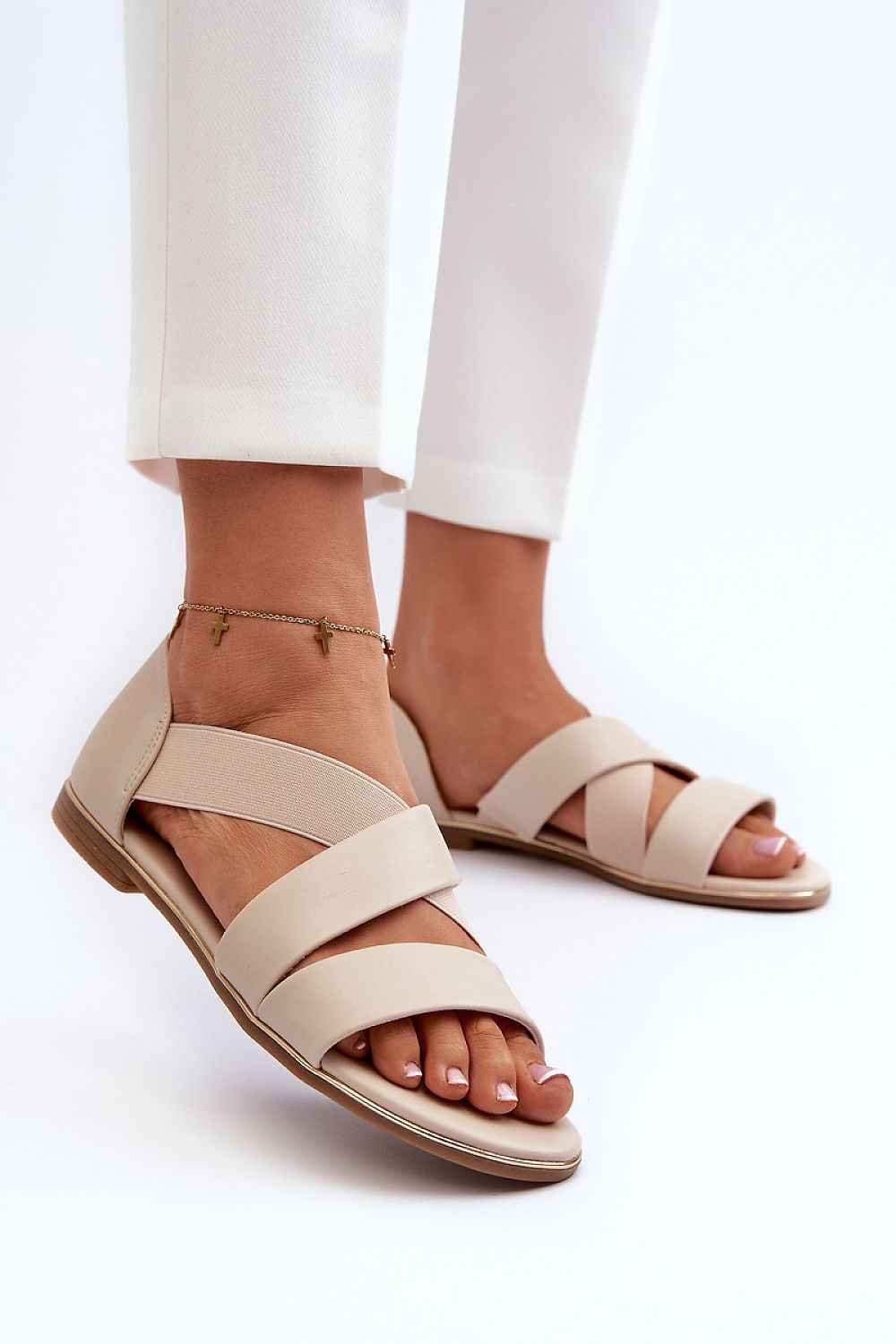 Zirella Elastic Strap Sandals