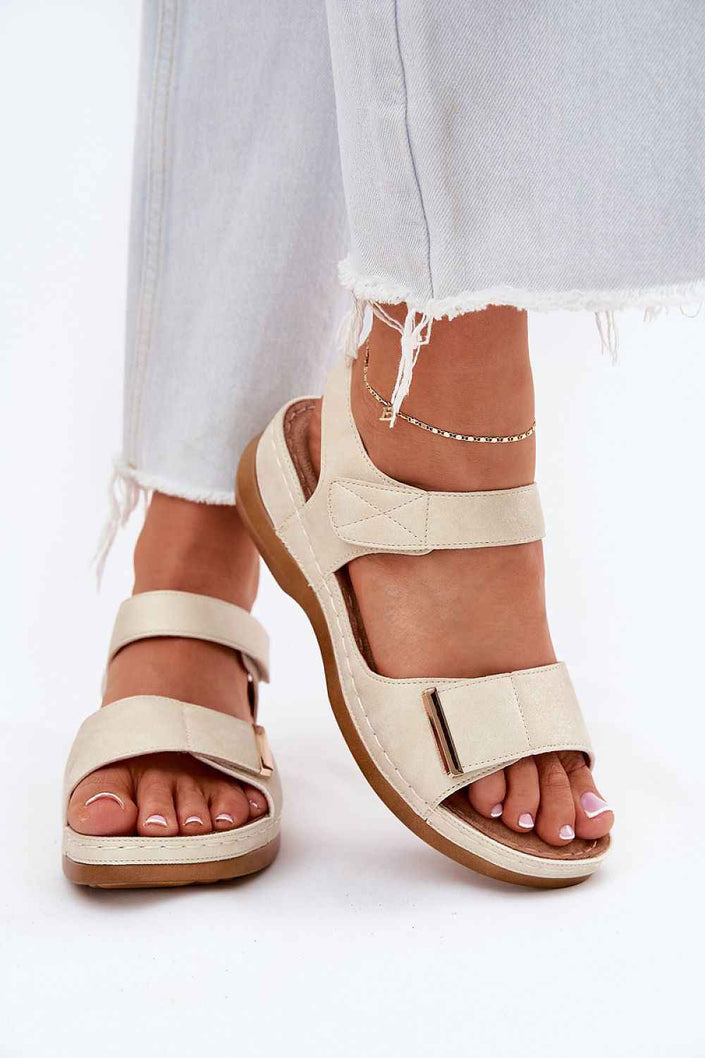 Lirevona Velcro Rise Platform Sandals