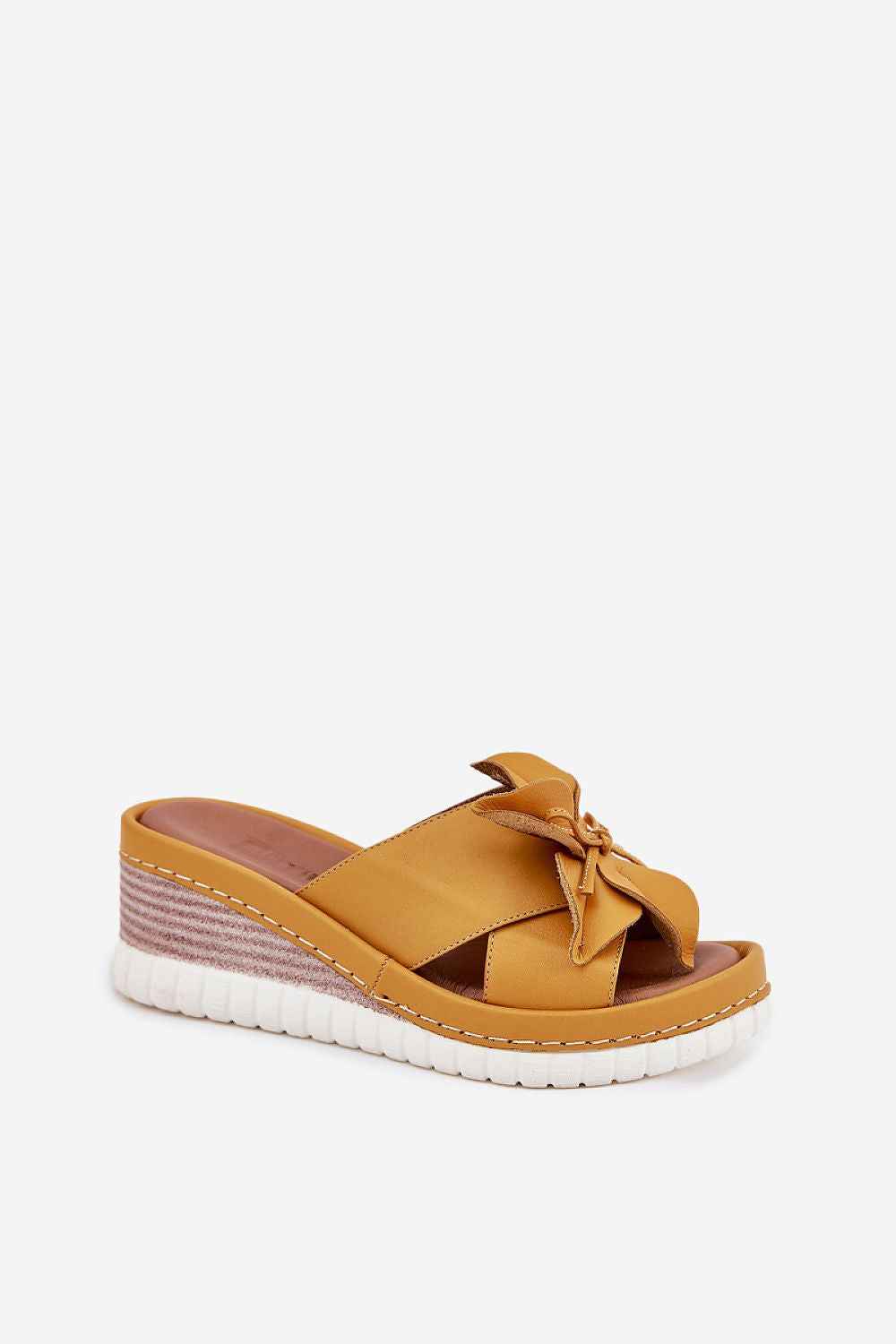 Florenya Leather Wedge Flip-Flops