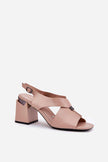 Lunavine Column Heel Sandals with Accent