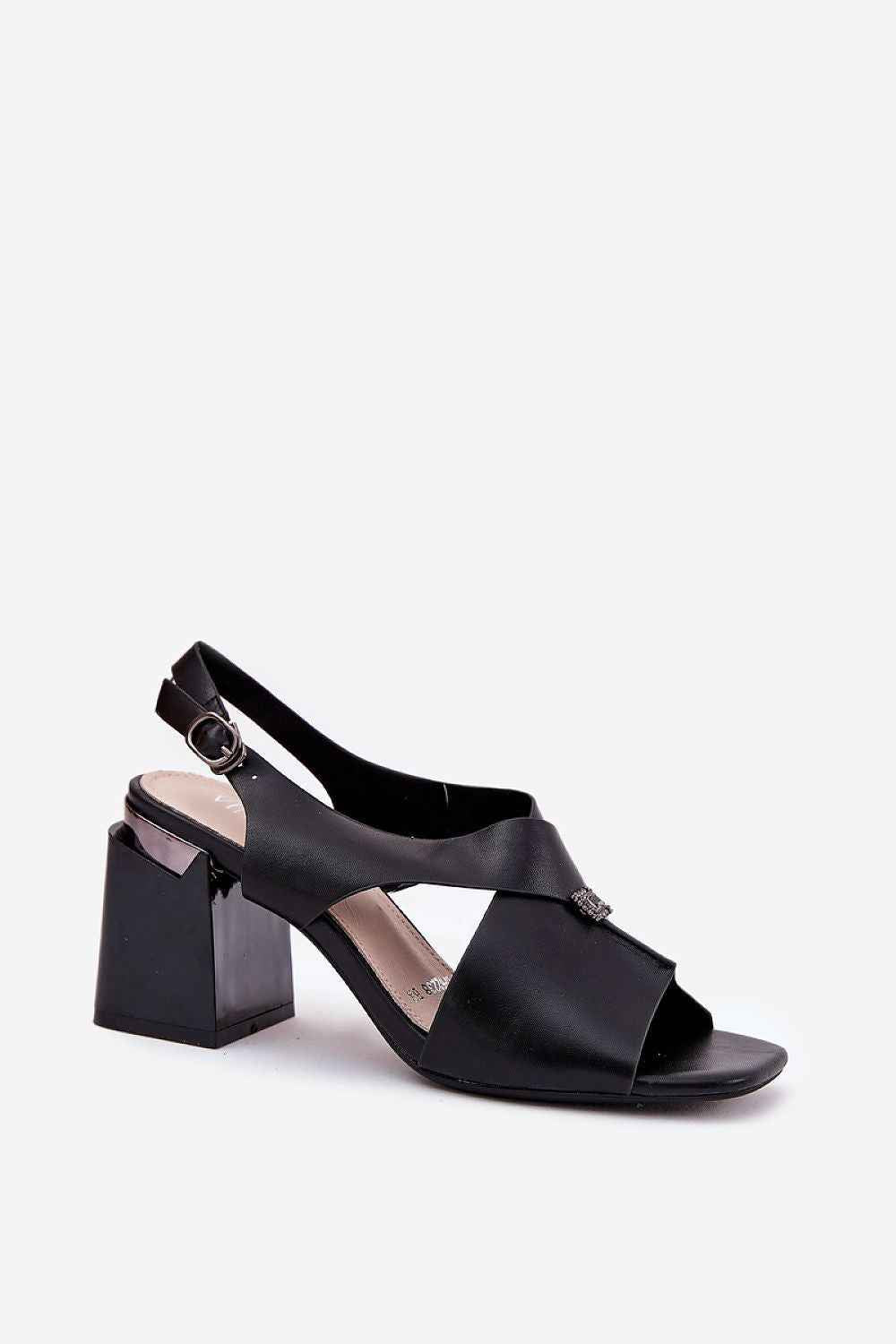 Lunavine Column Heel Sandals with Accent