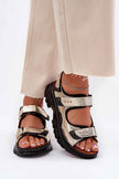 Teravelle Sport Leather Velcro Sandals