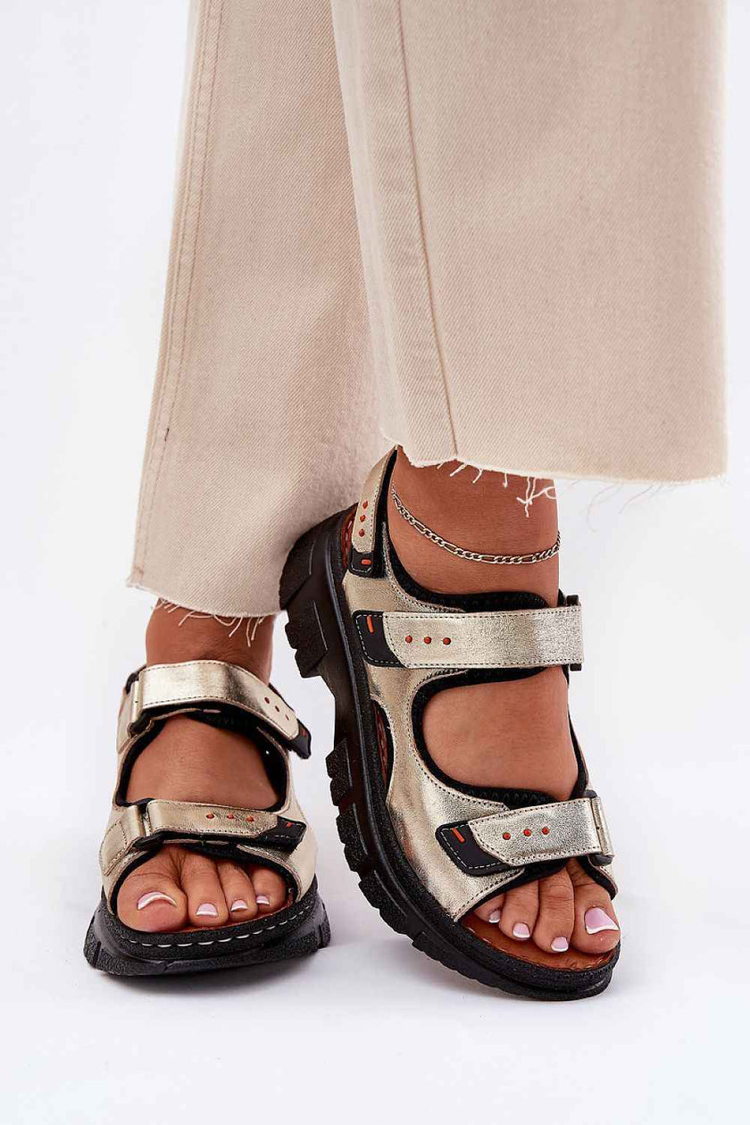 Teravelle Sport Leather Velcro Sandals
