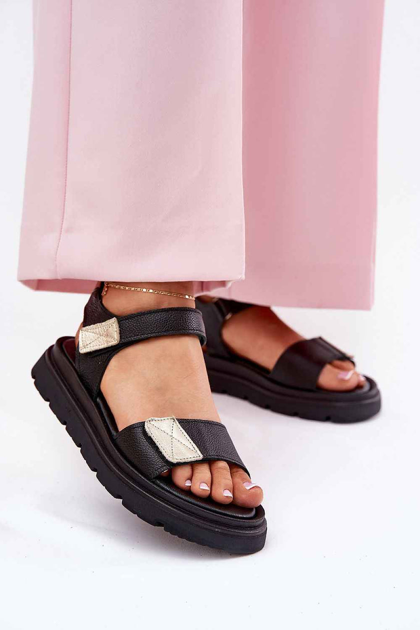 Lirasha Leather Platform Sandals