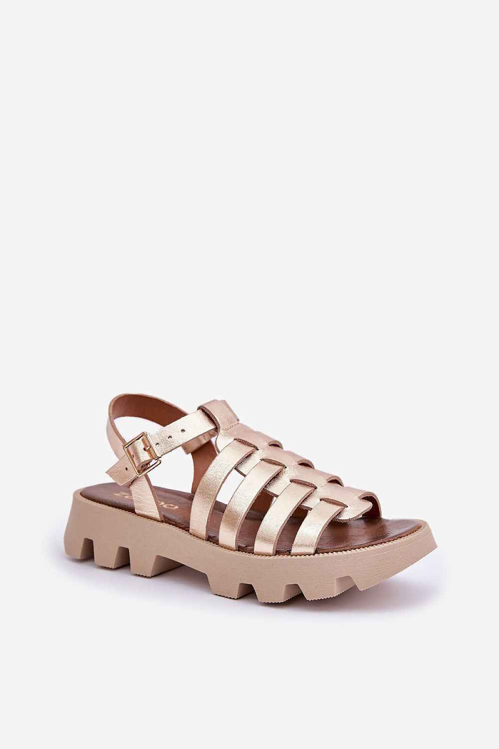 Rovenne Studded Platform Leather Sandals