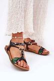 Zirelline Braided Zircon Accent Sandals