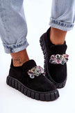 Verelune Crystal Platform Slip-Ons