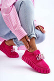Verelune Crystal Platform Slip-Ons