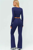 The Lushness Long Sleeve Crop top